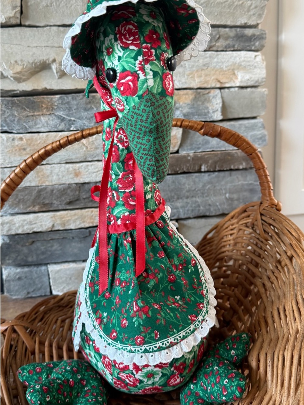 Vintage Homemade Christmas Goose